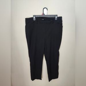 Hilary Radley Black Pull on Black Pants